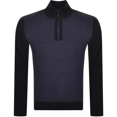 Boss Business Boss Hz Dambino Knit Jumper Navy