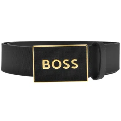 Boss Business Boss Icon Leather Belt Black