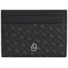 Hugo Boss Boss Icon Monogram Card Holder Black In Black