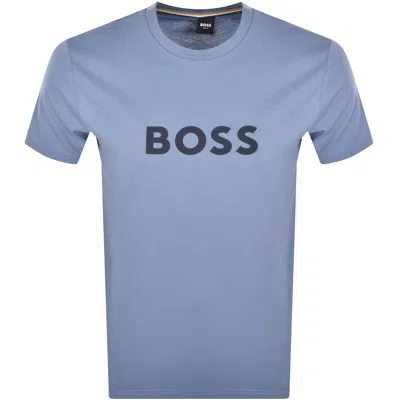 Boss Business Boss Logo T Shirt Blue