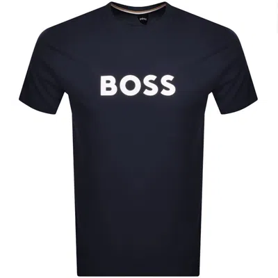 Boss Business Boss Logo T Shirt Navy In Blue