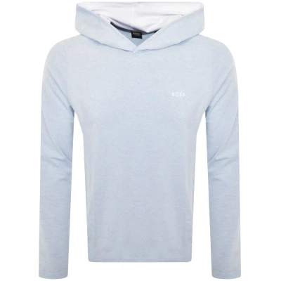 Boss Business Boss Long Sleeve Hooded T Shirt Blue