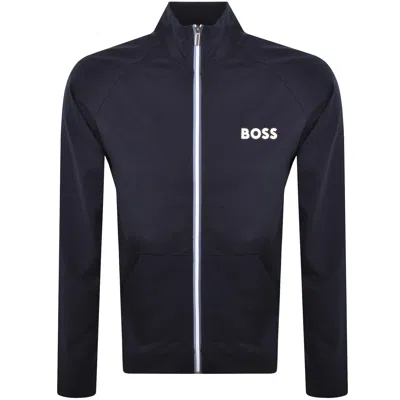 Boss Business Boss Lounge Authentic Full Zip Sweatshirt Navy