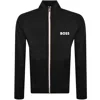 Hugo Boss Boss Lounge Authentic Full Zip Track Top Grey In Black
