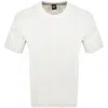Hugo Boss Boss Loungewear Structure Logo T Shirt Cream In Cream