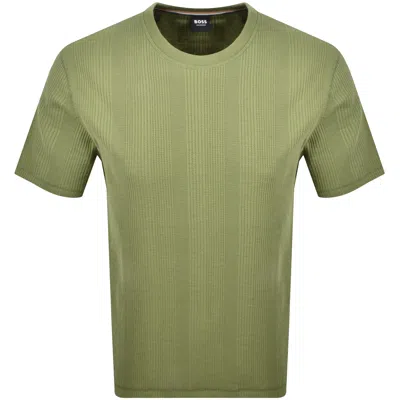 Hugo Boss Boss Loungewear Structure Logo T Shirt Green