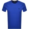 Hugo Boss Boss Loungewear Waffle T Shirt Blue In Blue