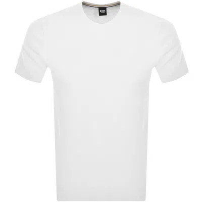 HUGO BOSS BOSS WAFFLE T SHIRT WHITE