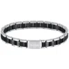 Hugo Boss Boss Metal Link Essentials Bracelet Black In Black