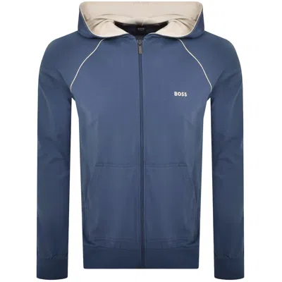 Hugo Boss Boss Mix And Match Full Zip Hoodie Blue