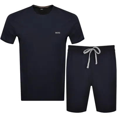 Hugo Boss Boss Mix And Match T Shirt And Short Set Navy
