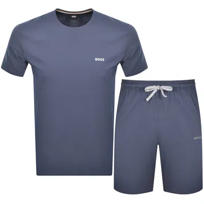 Hugo Boss Boss Mix And Match T Shirt And Short Set Navy