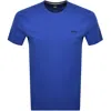 Hugo Boss Boss Loungewear Waffle T Shirt Blue In Blue
