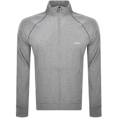 Hugo Boss Boss Mix Match Full Zip Sweatshirt Grey