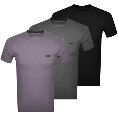Boss Business Boss Multi Colour 3 Pack T Shirts In Black