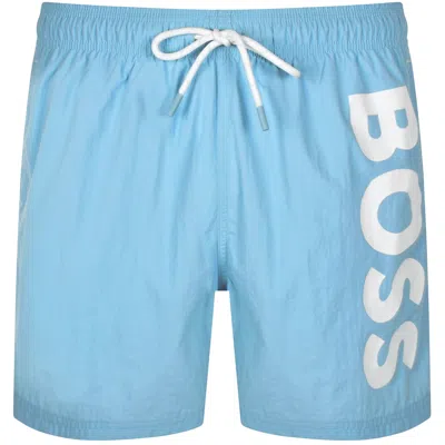 Hugo Boss Boss Octopus Swim Shorts Light Blue