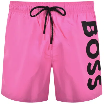Hugo Boss Boss Octopus Swim Shorts Pink
