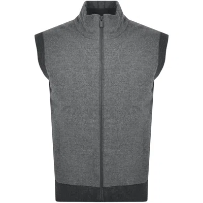 Hugo Boss Boss P Eflanolo Knit Gilet Grey