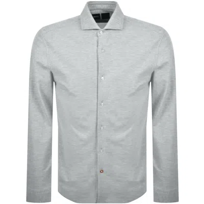 Hugo Boss Boss P Hank Spread Slim Fit Shirt Grey