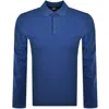 Hugo Boss Boss Pado 30 Long Sleeved Polo T Shirt Blue In Blue