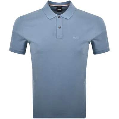 Hugo Boss Boss Pallas Polo T Shirt Blue