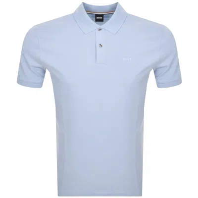 Hugo Boss Boss Pallas Polo T Shirt Blue