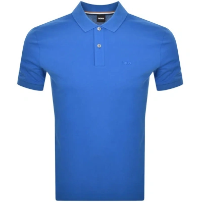 Boss Business Boss Pallas Polo T Shirt Blue