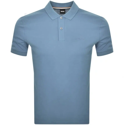 Boss Business Boss Pallas Polo T Shirt Blue