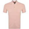 Hugo Boss Boss Pallas Polo T Shirt Pink In Pink