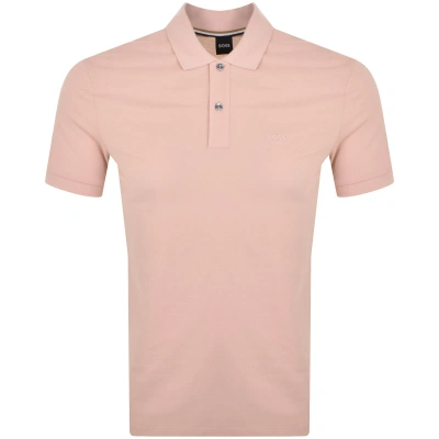 Boss Business Boss Pallas Polo T Shirt Pink