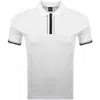 Hugo Boss Boss Parlay 185 Polo T Shirt White In White