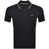 Hugo Boss Boss Parlay 190 Polo T Shirt Navy In Navy