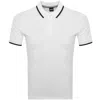 Hugo Boss Boss Parlay 190 Polo T Shirt White In Brown
