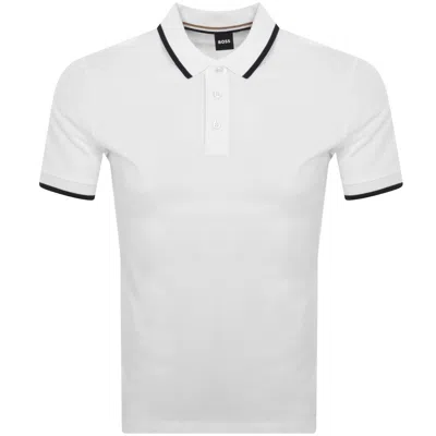 Hugo Boss Boss Parlay 190 Polo T Shirt White