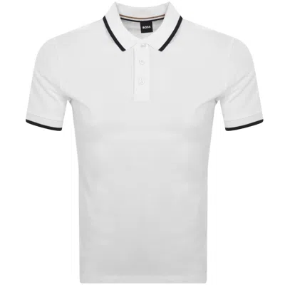 Boss Business Boss Parlay 190 Polo T Shirt White