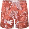 Hugo Boss Boss Piranha Floral Swim Trunks In Orange