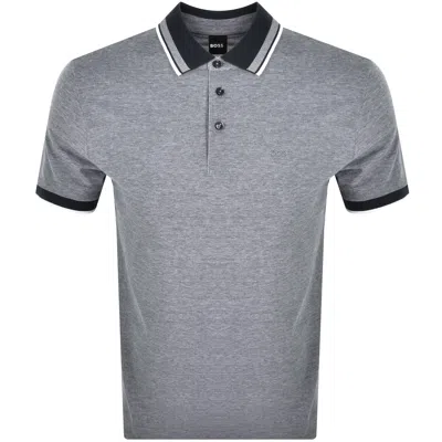 Boss Business Boss Prout 141 Polo T Shirt Navy In Gray