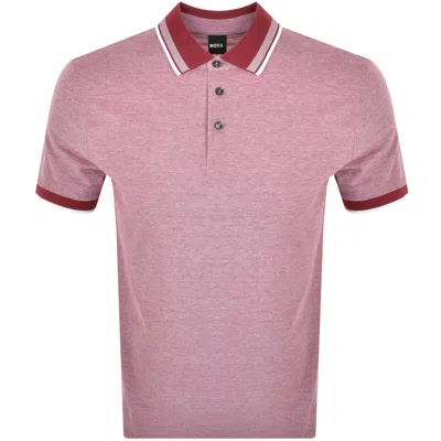 Boss Business Boss Prout 141 Polo T Shirt Red In Pink