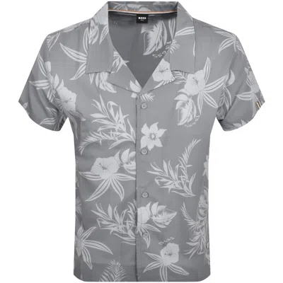 Boss Business Boss Reev Beach Shirt Silver