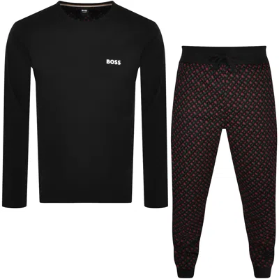 Hugo Boss Boss Relax Long Lounge Set Black