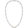 BOSS BUSINESS BOSS RIAN TWO TONE NECKLACE SILVER