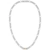 Hugo Boss Boss Rian Two Tone Necklace Silver In Silver