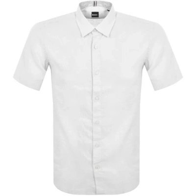 Boss Business Boss Roan Ken Short Sleeve Shirt White