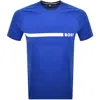 Hugo Boss T-shirt Boss Men Color Gnawed Blue In Blue