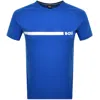 Hugo Boss T-shirt Boss Men Color Gnawed Blue In Blue