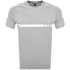 Hugo Boss Boss Chest Logo Slim Fit T-shirt In Grey