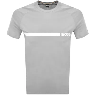Hugo Boss Boss Chest Logo Slim Fit T-shirt In Gray