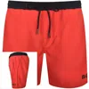 Hugo Boss Starfish Recycled Polyester Swim Trunks In Red