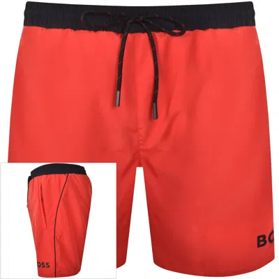 Hugo Boss Boss Starfish Swim Shorts Red