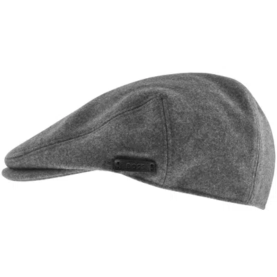 Hugo Boss Boss Stefaan Flat Cap Grey In Gray